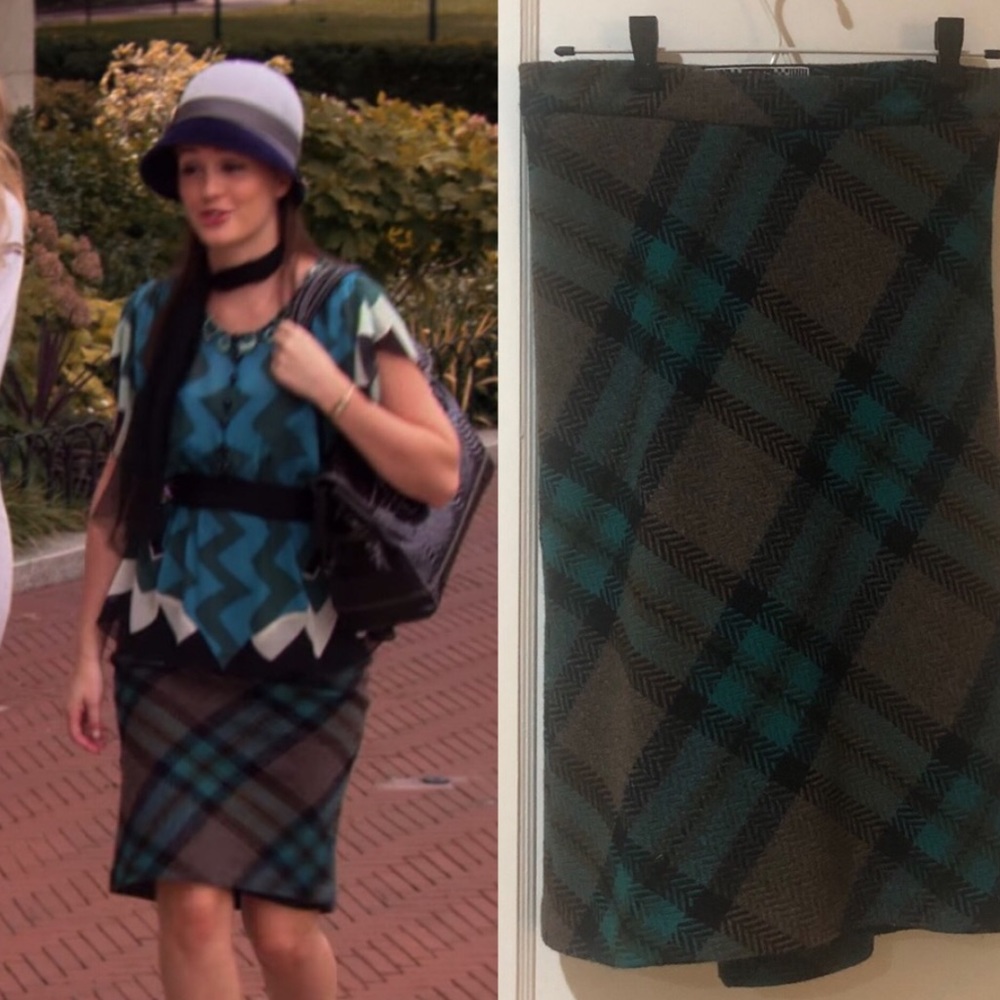L.A.M.B. plaid pencil skirt 0 Gossip Girl